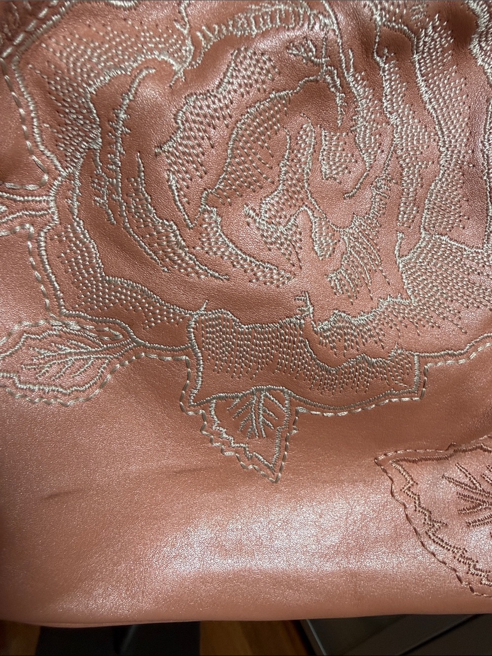 Coach vintage Peach Floral Embroidered Shoulder Bag - Picture 2 of 12
